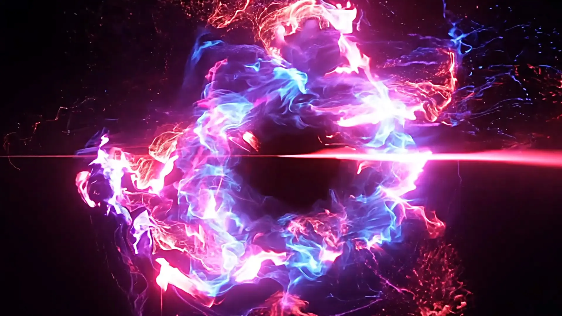 Galactic Energy Vortex Background for Logo Reveal Animation